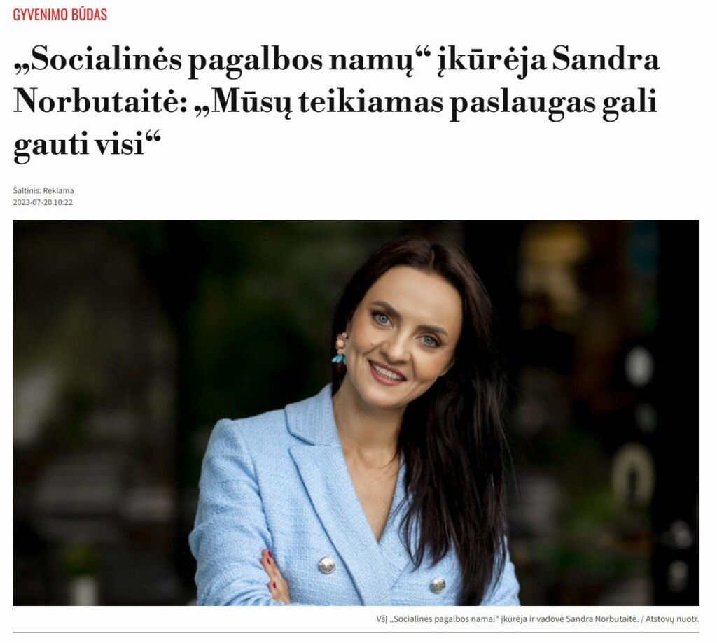 socialines pagalbos namai spaudoje sandra norbutaite